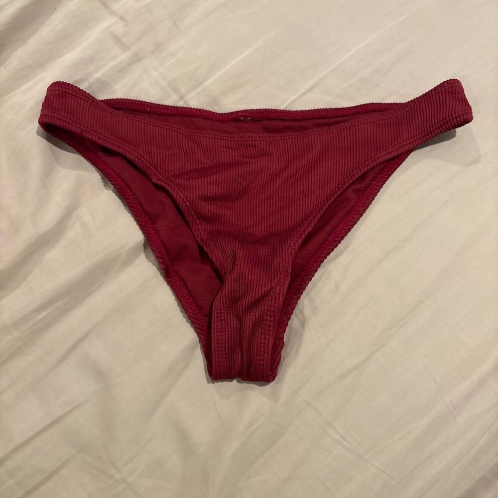 Unbranded Women's Red and Burgundy Bikini-and-tankini-bottoms